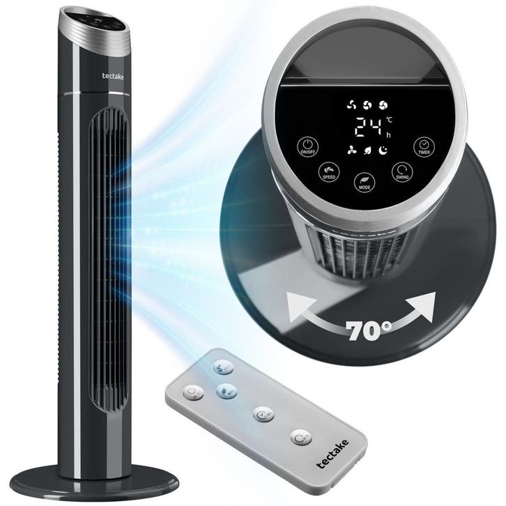 Torenventilator 90 cm - antraciet, Witgoed en Apparatuur, Airco's, Verzenden