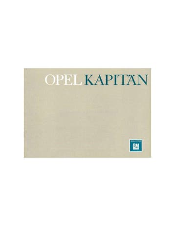 1964 OPEL KAPITÄN BROCHURE NEDERLANDS, Nieuw, Opel, Author