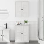 vidaXL Badkamermeubelset 2 pcs Wit en Antiek Wit 67,5 x 34 x, Verzenden, Nieuw