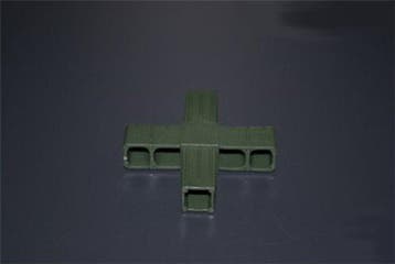 Hoekstuk kruis 20mm groen, Ophalen of Verzenden