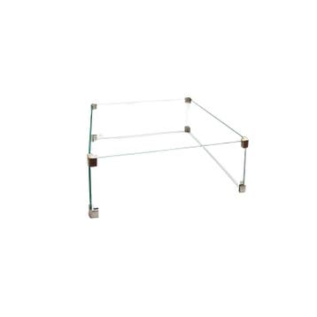 Cosi square glass set L - Vuurtafel 53x53x21cm (LxBxH), Nieuw