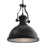 vidaXL Plafondlamp rond E27 zwart, Verzenden, Nieuw