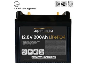 Aqua-Marina ProLine 12.8V 200Ah Lithium LiFePO4 Accu ECE R10, Ophalen of Verzenden, Nieuw