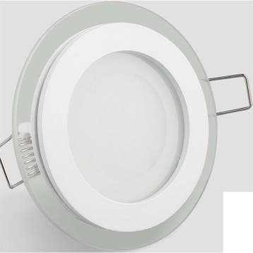 LED Downlight Slim - Inbouw Rond 12W - Warm Wit 3000K - Glas, Nieuw, Ophalen of Verzenden, Glas, Led