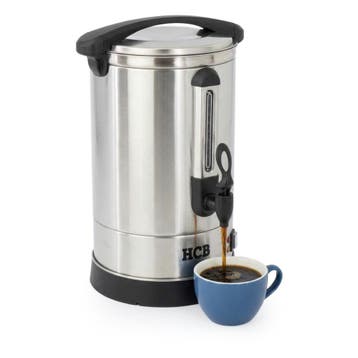 HCB Percolator - 5,3 liter - 35 kopjes - zilver - 230V - RVS, Verzenden, Nieuw in verpakking