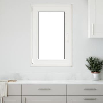 vidaXL Kelderraam RISOR 60 x 100 cm PVC en glas Wit, Verzenden, Nieuw