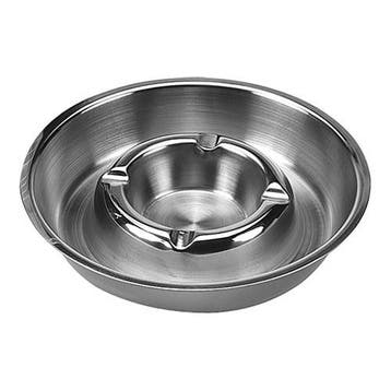 Terras Asbak | RVS | Ø140x24(h)mm EMGA, Verzenden, Nieuw in verpakking