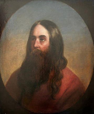 Ary Scheffer (1795-1858), Navolger van - Portret Jezus