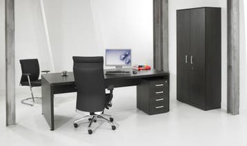 Executive bureau, 210x90cm, black oak, Overige plaatsen, Ophalen of Verzenden, Nieuw in verpakking, Bureau