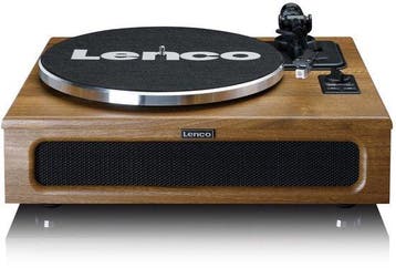 Lenco Platenspeler met Bluetooth - Vier ingebouwde Speakers, Verzenden, Zo goed als nieuw