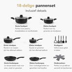 2dekans | Rochester Pannenset - 18-delig - Aluminium -, Huis en Inrichting, Keuken | Potten en Pannen, Ophalen of Verzenden, Zo goed als nieuw
