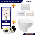 Up100 Toiletset 03 Megasplash Basic Smart Met Bril En, Ophalen of Verzenden, Nieuw