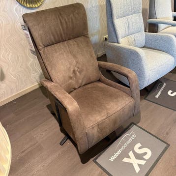 Relaxfauteuil Lerira - Microleder Bruin - IN.HOUSE, Nieuw, 75 tot 100 cm, Ophalen of Verzenden, 50 tot 75 cm