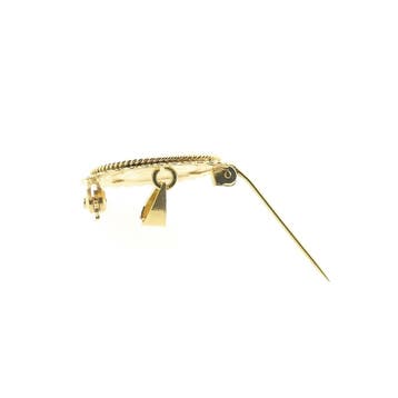Gouden broche/hanger van een gouden vijfje; Koningin Wilh..., Ophalen of Verzenden, Gebruikt, Goud, Overige merken