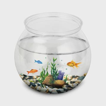 Ronde Plastic Vissenkom - Duurzaam Desktop Aquarium voor Kle, Verzenden, Nieuw