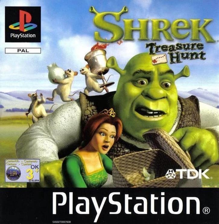 Shrek Treasure Hunt (Beschadigd Hoesje) (PS1 Games), Spelcomputers en Games, Games | Sony PlayStation 1, Zo goed als nieuw, Ophalen of Verzenden