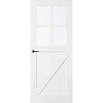 Skantrae SKS2518 Barndeur  93x231,5 (Stomp, Blankglas), Doe-het-zelf en Verbouw, 80 tot 100 cm, 215 cm of meer, Binnendeur, Nieuw