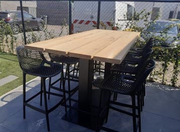 Houten bartafel industrieel - 4cm dik eiken, Verzenden, Nieuw