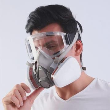 Industrieel Halfgelaatsmasker met Goggles en Filters voor Ve, Verzenden, Nieuw