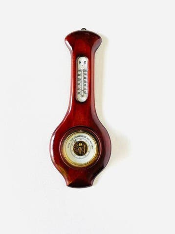 Barometer - mahoniehout - Jugend / Art Nouveau