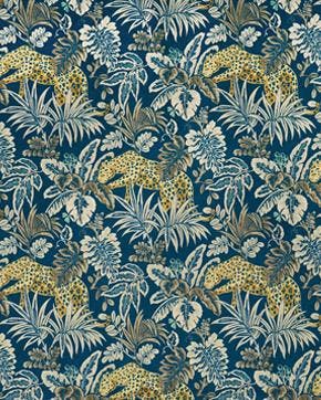 Velours Leopard Indigo, Nieuw, Overige kleuren