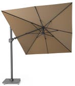 Challenger T2 zweefparasol 350x260 cm taupe, Tuin en Terras, Parasols, Ophalen of Verzenden, Nieuw