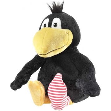 Kleine raaf knuffel - pluche - zwart - 25 cm, Verzenden, Nieuw