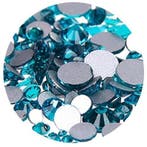 2 x  Swarovski plat strass steentje 5mm Turquoise, Ophalen of Verzenden, Nieuw, Overige typen