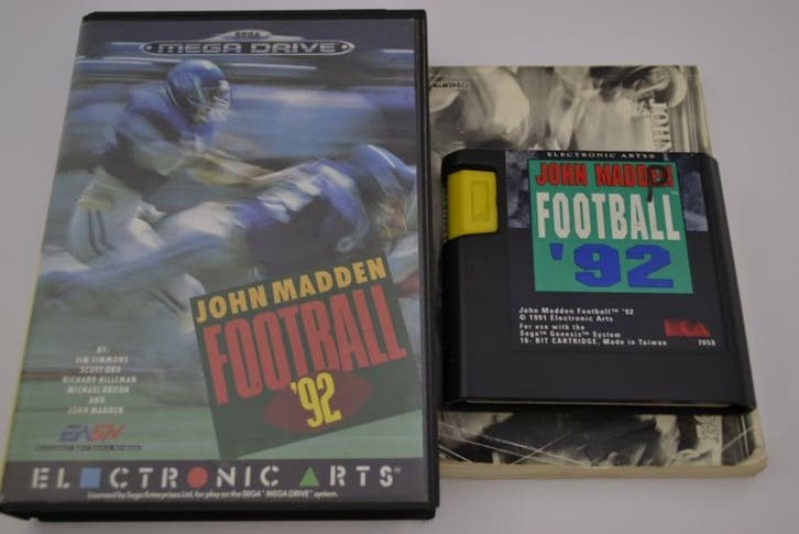John Madden Football 92 (MD CIB), Spelcomputers en Games, Games | Sega, Zo goed als nieuw, Verzenden