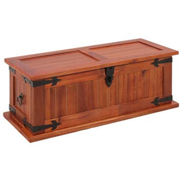 Bijzettafel Acaciahout met Opbergruimte | Laatste Stuk!, Minder dan 50 cm, Ophalen of Verzenden, Zo goed als nieuw, 50 tot 75 cm