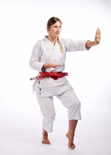 Karatepak Kata Deluxe Arawaza | WKF | Wit (Maat: 130), Verzenden, Nieuw, Karate, Vechtsportpak