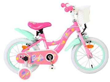 Barbie Kinderfiets - Meisjes - 14 inch - Roze - Twee, Fietsen en Brommers, Fietsen | Meisjes, Verzenden, Nieuw, 14 inch of minder