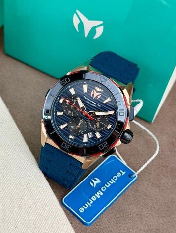 TechnoMarine - Seven Seas Chronograph Date Blue - Zonder, Nieuw
