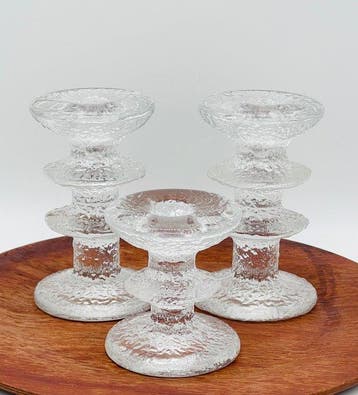 Iittala - Timo Sarpaneva - Kaarsenhouder Festivo (3) - Glas
