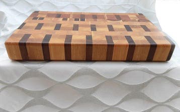 Dienblad - Hout - Ambachtelijke plank, Antiek en Kunst