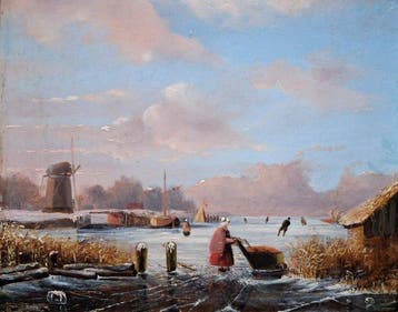 Dutch school (XIX) After JJC Spohler - Dutch Winter, Antiek en Kunst