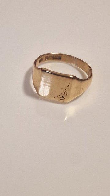 Zonder minimumprijs - Ring - 9 kt. Geel goud, Sieraden, Tassen en Uiterlijk, Ringen, Nieuw
