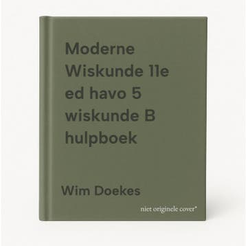Moderne Wiskunde 11e ed havo 5 wiskunde B hulpboek, Boeken, Verzenden, Gelezen, Wim Doekes