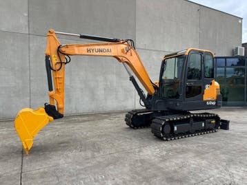 Veiling: Midigraafmachine Hyundai R60VS Diesel 2016, Ophalen, Graafmachine
