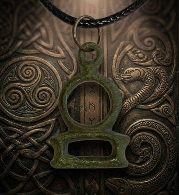 Keltisch Brons Prachtige amulet-hanger. In uitstekende