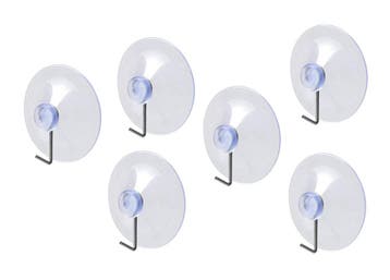 Set van 40 PVC zuignapjes met metalen haakje (40 mm diamete, Ophalen of Verzenden, Nieuw