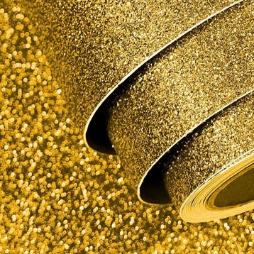 Plakfolie, glitterfolie goud, glitter behang zelfklevend, Nieuw