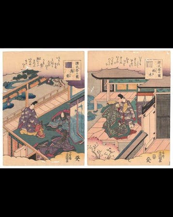 Courtly Elegance - Utagawa Kunisada - Toyokuni III -
