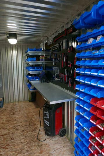 Gereedschap cabine - Uitrusting opslagplaats