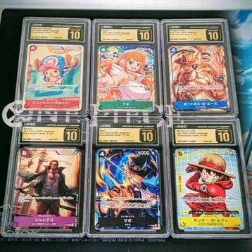 Bandai - 6 Graded card - One Piece - McDonalds, Nieuw