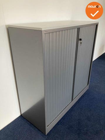 Roldeurkast - Ahrend - 110x120x45cm - Antracietgrijs met ant, Werkplek, Ophalen of Verzenden, Gebruikt, Kast