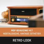 Classic Phono Retro Platenspeler - Bluetooth - Auto-stop -Ra, Verzenden, Zo goed als nieuw