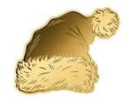Tsjaad. 3000 Francs Santa Hat Coin (In Assay) (Zonder