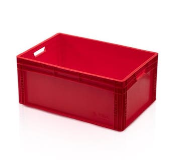 Stapelbak, 600x400x270 mm, euronorm, kunststof, nieuw - Rood, 40 tot 60 cm, 50 tot 75 cm, Ophalen of Verzenden, Nieuw
