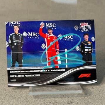 Ferrari - Topps Now - (039) Lewis Hamilton And the british, Verzamelen, Nieuw